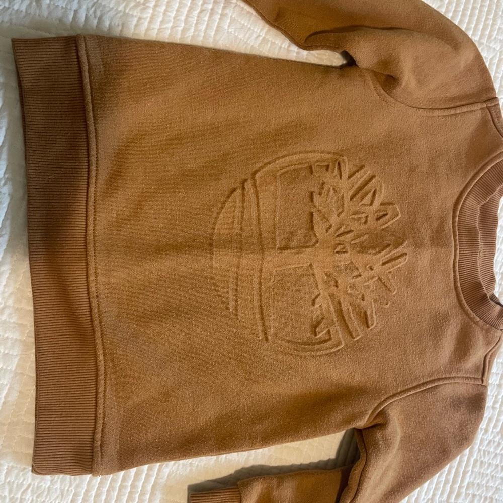 Timberland Tan Crewneck Sweatshirt Boys size3t